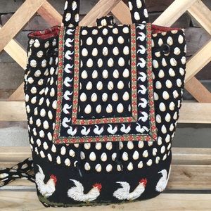 Vera Bradley rare Chanticleer Mimi backpack purse